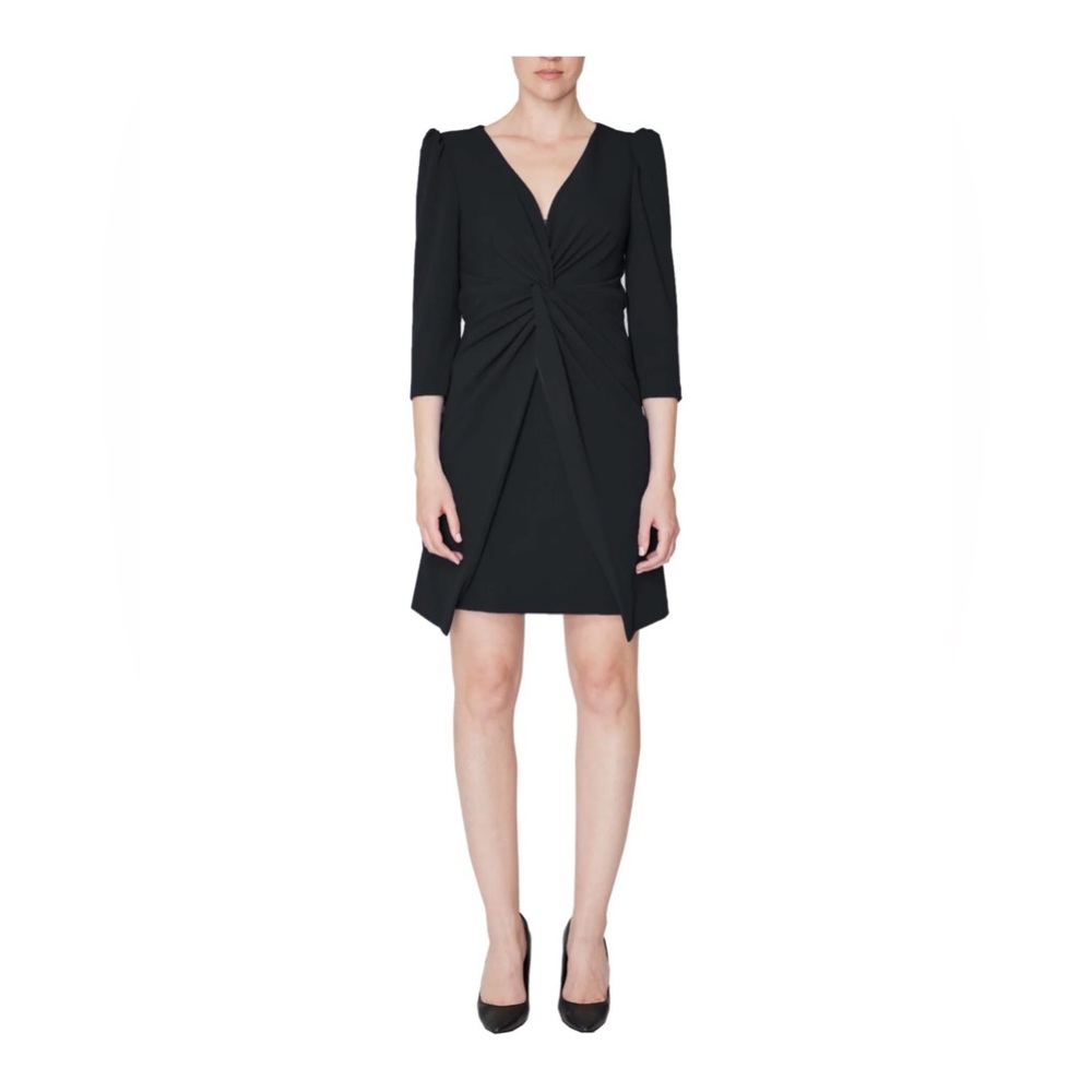 Julia Jordan Black Twist-Front V-Neck Women’s Dress size 2 NWT